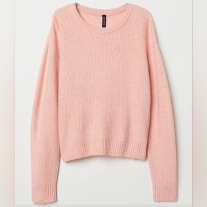 H&M Soft Pink Crew Neck Sweater